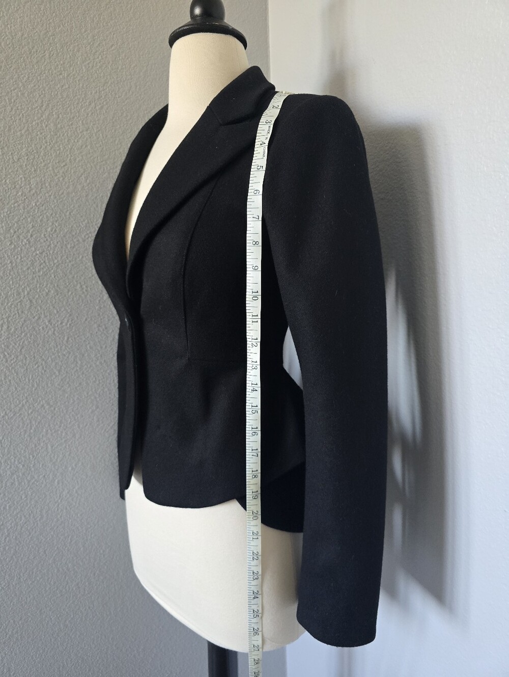 Y2K bebe Fitted Hourglass Blazer XS Black Tailored Jacket Rebecca Romijn Era - Picture 4 of 7